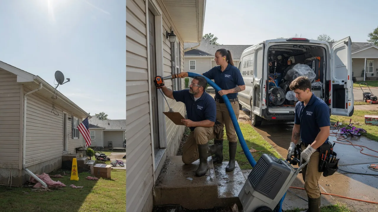 Ceiling Water Damage Restoration in Brownsboro, TX near me